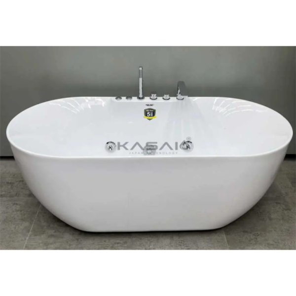 Bồn tắm - Mép mỏng + vòi + massage